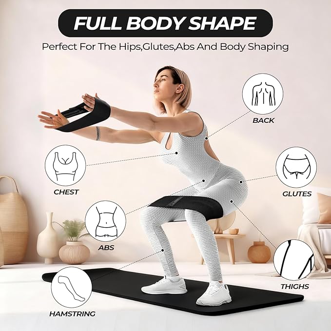 18 Pcs Pilates Ring and Ball Set with Resistance Bands Home Workout Pilates Equipment 11.8 Inch Magic Circle with Padded Handles, Mini Ball for Strength, Toning and Flexibility