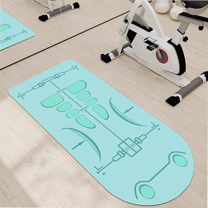 Exercise Equipment Mat - Extra Long Yoga Mat Non-Slip 5.25x2.3ft | Men And Women Exercising Mat, Sound Insulation Knee Joint Protector Pad For Ab Roller Wheel And Workout Accessories
