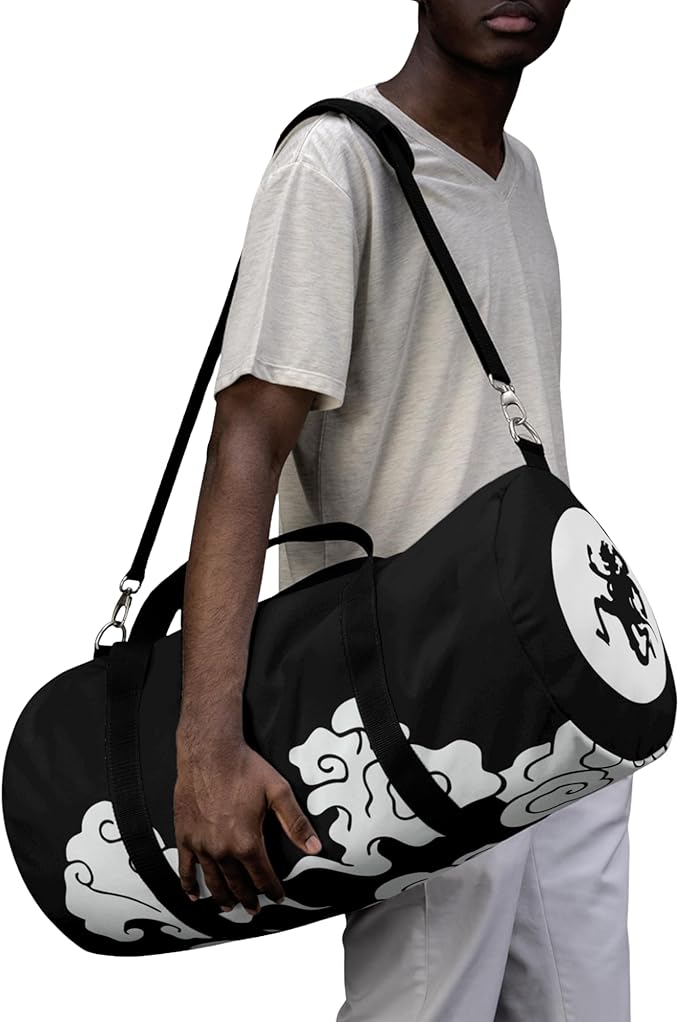 Anime Gym Bag for Women Men - Large Capacity Waterproof Workout Fitness Travel Sports Bags Fashion Street Camping Expandable Carry On Duffle Bag For Couple (New Gear 5) PTY