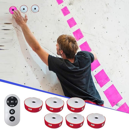 Reaction Training Lights, Speed Agility Lamp Reaction Training Light, 4 Modes, 4 Light Color Speed Agile Response Equipment, for Football, Boxing, Fitness, Sports Training(A Set of 6 Lamps)