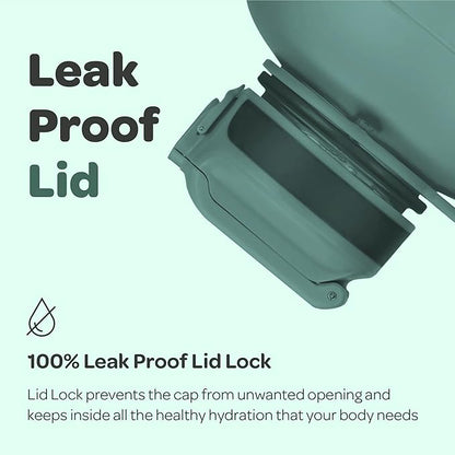 Hydracy Water Bottle with Time Marker -Large BPA Free Water Bottle & No Sweat Sleeve -Leak Proof Gym Bottle with Fruit Infuser Strainer & Times to Drink -Ideal for Fitness Sports & Outdoors