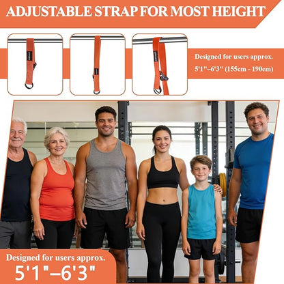 CHERAINTI Pull Up Assistance Bands, 375lbs Heavy Duty Pullup Assist Band Set with 5 Resistance Bands, Adjustable Strap, Comfortable Foot/Knee Rest, Handles & Door Anchor for Home Gym Strength Training