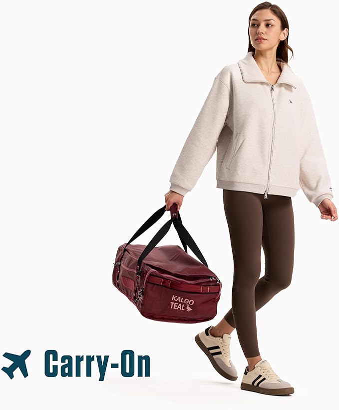Utility Duffle Bag 40L, Convertible Backpack for Travel, Gym & Commute, Water Repellent
