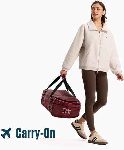 Utility Duffle Bag 40L, Convertible Backpack for Travel, Gym & Commute, Water Repellent