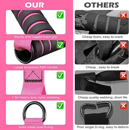 Cable Handles Gym Equipment, Heavy Duty Resistance Band Handles, Replacement Exercise Handles for Cable Machine, Pulley System, Strength Trainer, Pull Down Workout, Home Gym Cable Attachments