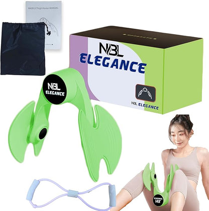 Thigh Master for Men/Women,Kegel Trainer,Pelvic Floor Muscle Exerciser with Resistance Band, Inner Thigh ,Arm & Hip Trimmer/Toner for Postpartum Recovery, Workout Equipment for Home & Gym