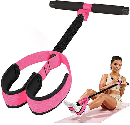 Upgraded Pedal Resistance Bands with Handles, Thickened Latex Tubes and Soft Foam Fabric Foot Pedal for Abdomen, Waist, Arm, Core/ABS, Leg Workout,Sit Up Exercise Equipment for Women