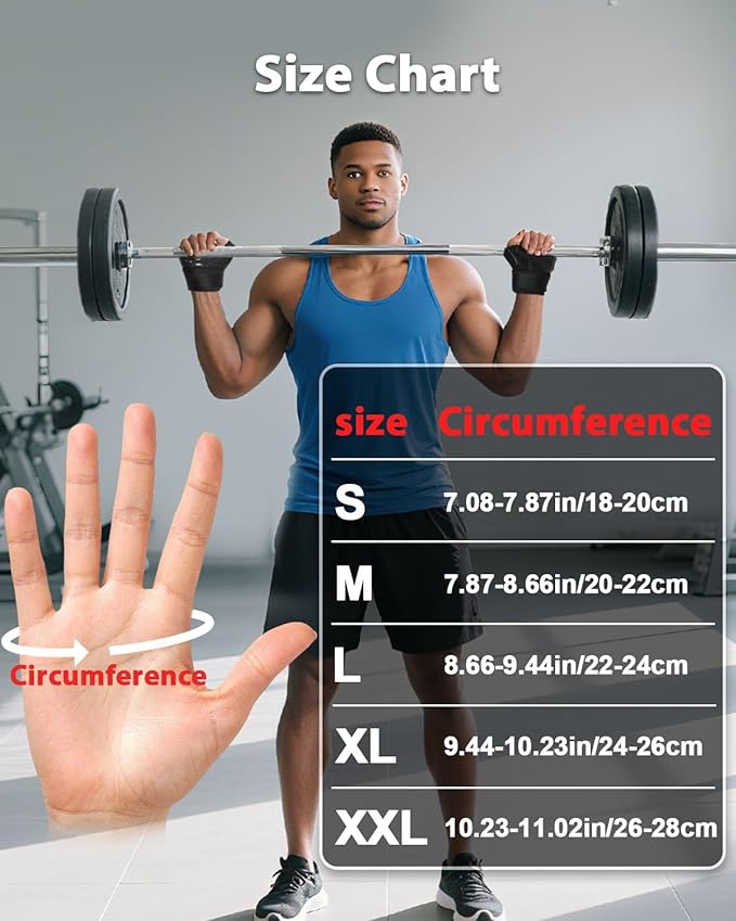 RIGWARL Workout Gloves, Lightweight Fitness Gloves with Full Palm Protection and Excellent Grip for Men Women, Weight Lifting Gloves for Cycling Pull ups Exercise