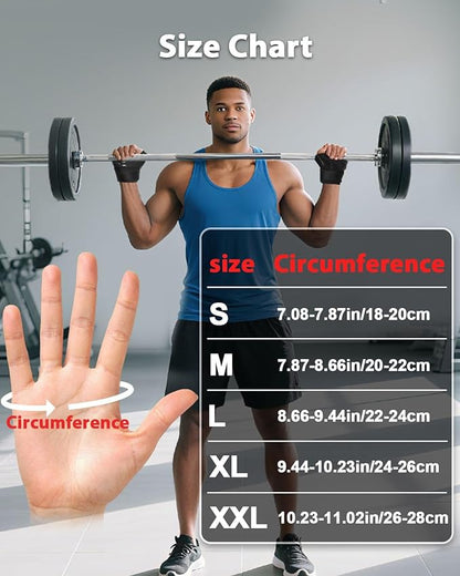 RIGWARL Workout Gloves, Lightweight Fitness Gloves with Full Palm Protection and Excellent Grip for Men Women, Weight Lifting Gloves for Cycling Pull ups Exercise