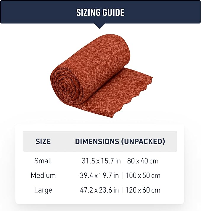 Sea to Summit AirLite Towel, Ultralight Camping and Travel Towel, Large, Picante