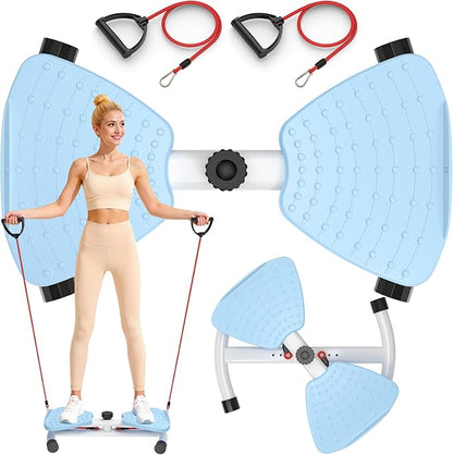 Waist Twister Machine Exercise, Ab Machine Adjustable Waist Twisting Fitness Tool，Noiseless Ab Twister Board for Women Men，Anti-Slip Home Gym Workout Equipment 300 lbs Weight Capacity