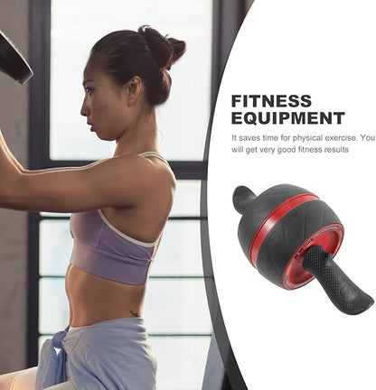 Ab Roller Wheel Fitness Roller with Automatic Rebound, Abs Abdominal Trainer for Home Workouts, Core Strength Exercise Equipment for Men and Women