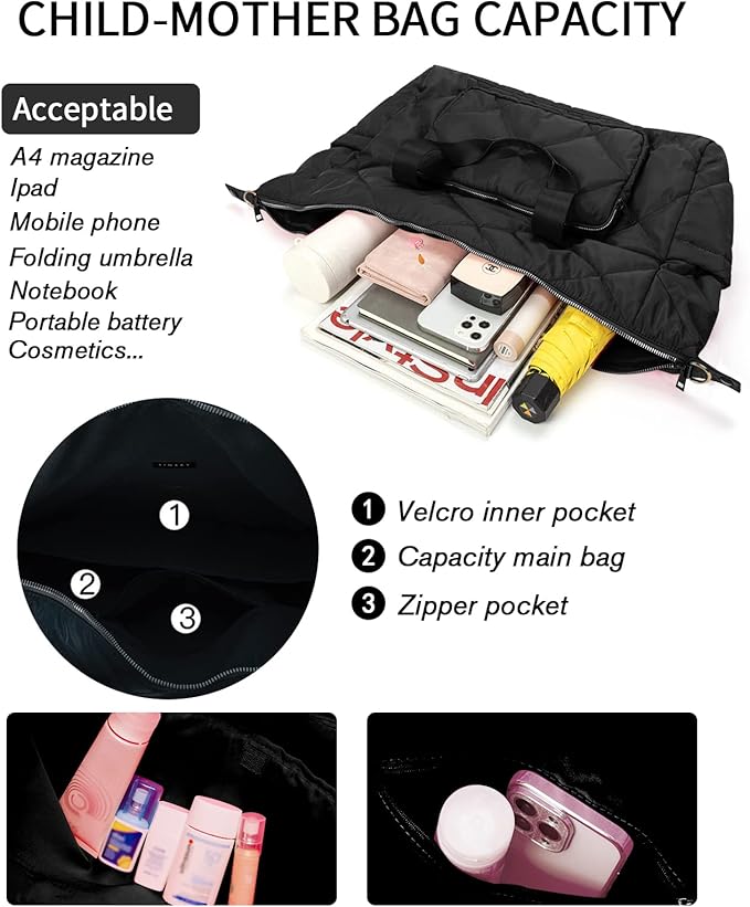 Sports Duffle Gym Bag for Women, Men- Lightweight Carry on Weekender Duffel Bag for Travel, Sports, Gym, Yoga - Water Resistant, Black