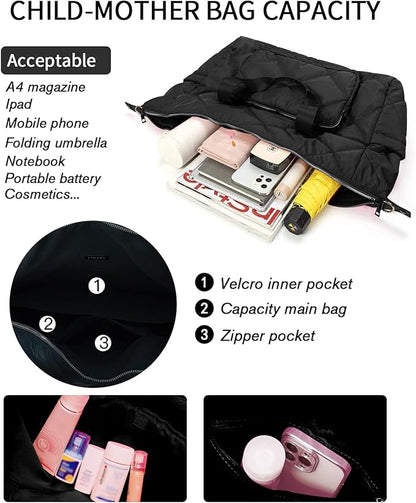 Sports Duffle Gym Bag for Women, Men- Lightweight Carry on Weekender Duffel Bag for Travel, Sports, Gym, Yoga - Water Resistant, Black