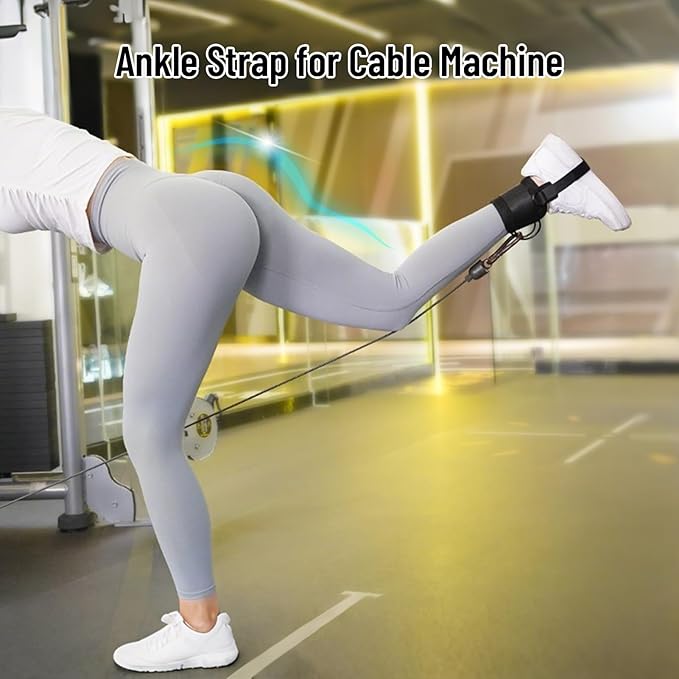 Dumbbell Foot Attachment for Leg Workout, Extension Monkey Foot Dumbbell Attachment Straps for Gym Trainer and Beginners Dumbbell Ankle Strap for Fitness Training