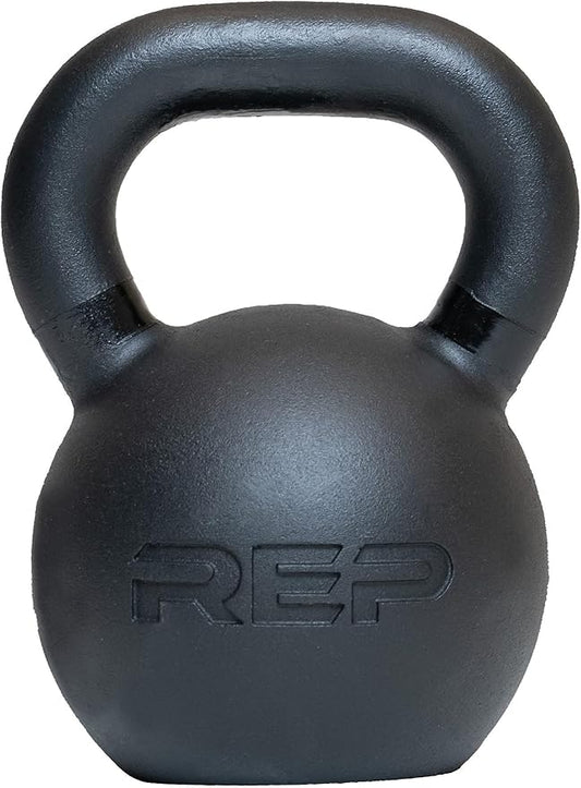 REP Fitness Kettlebell Set and Singles, 4kg to 24kg, 9lb to 53lb Weight Range, Cast Iron, Strength Exercise Training, Home Gym, Power Workout Equipment, Free Weights, Dumbbell Alternative