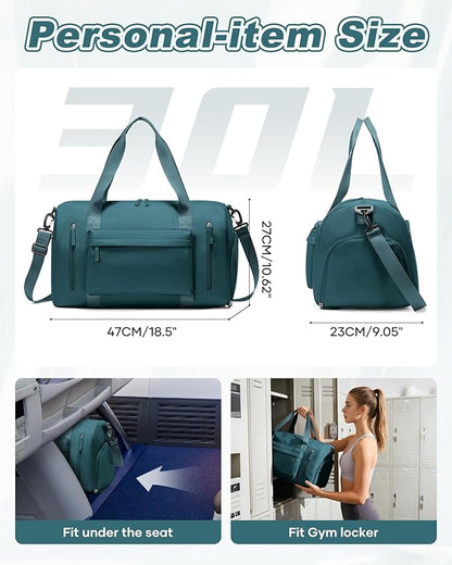 Gym Bag Womens,Travel Duffel Carry on Bag Sport Tote Bag Weekend Overnight Bag
