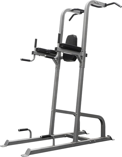 Valor Fitness Power Tower Dip Station - Functional Workout - Pull Ups Chin Ups Knee Raises Leg Raises Dips Machine Push Ups - Home Gym Strength Training Equipment