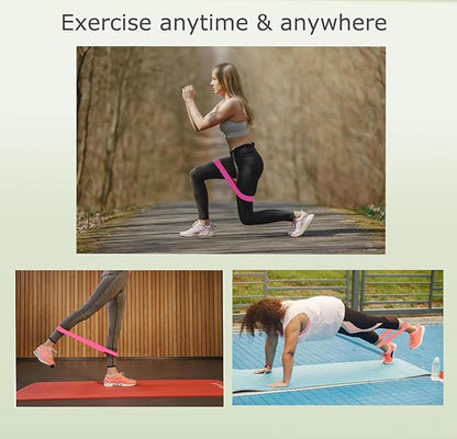 Resistance Bands for Working Out, 3-Pack for Home Gym with Carry Bag - Exercise Bands for Strength Training, Yoga, Pilates & Physical Therapy for Women and Men