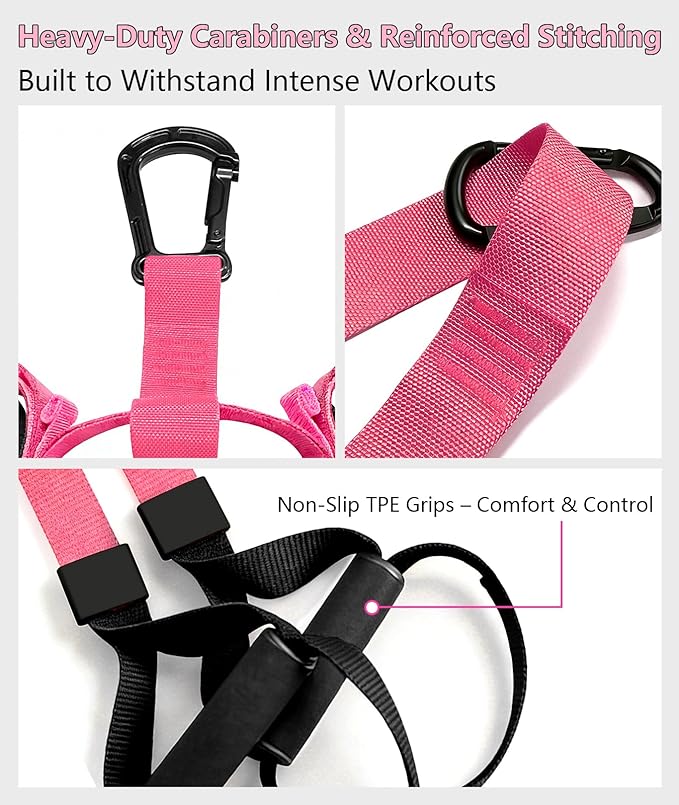 Home Resistance Training Kit - Full Body Workout Equipment with Suspension Straps, Handles & Door Anchor