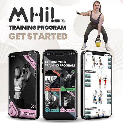 MhIL Workout Gloves for Women – Breathable Gym Gloves for Women with Palm Protection and Enhanced Grip – Padded Weight Lifting Glove for Womens with Wrist Wraps Support Weightlifting Exercise Cycling