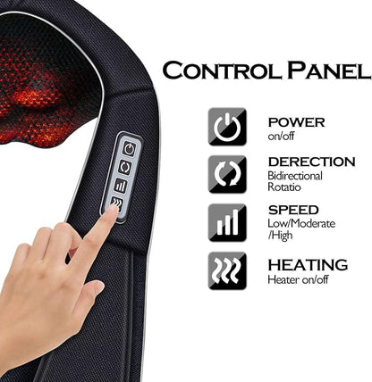 VIKTOR JURGEN Mothers Day Gifts for Mom, Wife, Women & Her, Shiatsu Neck and Shoulder Massager with Heat Deep Tissue Kneading Sports Recovery Massagers for Back, Relaxation Gifts for Husband, Him, Men