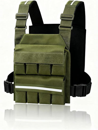 SMONT Weight Vest for Women Men - Adjustable Rucking Vest Strength Training, Running, Walking - Secure Fit for Gym Outdoor Workouts Strengthen Endurance Training（Excluding Lead Blocks）