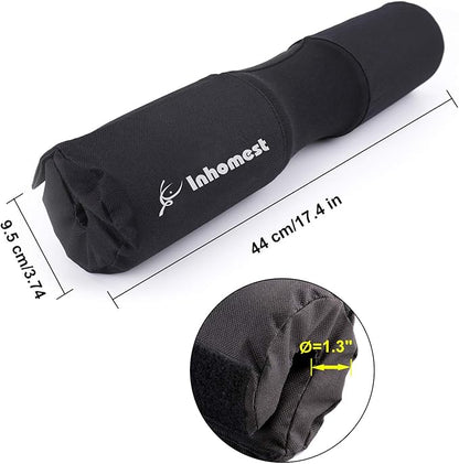 Barbell Pad Squat Pad for Squats Hip Thrusts Lunges Glute - Neck & Shoulder Protective Pad with Nylon Padding Support, Fit for Smith Machine and Olympic Standard Weightlifting Cushion