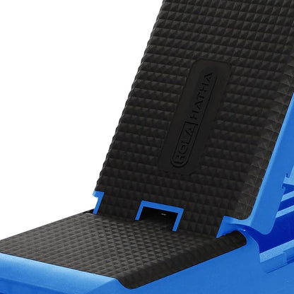 HolaHatha Compact Portable Aerobic Step Platform Exercise Fitness Equipment, Cardio Stepper with Adjustable Height for Home Gym