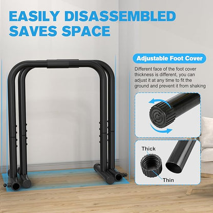 RELIFE Dip Station Functional Heavy Duty Dip Bar Parallette Push Up Stand