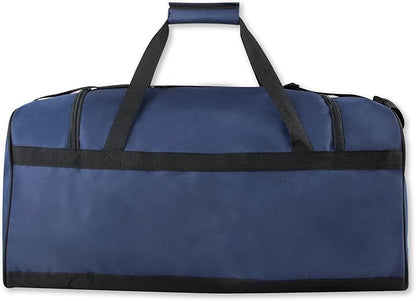 60 Liter, 26 Inch Duffle Bag – Heavy Duty Extra Large Sports Gym Equipment Travel Duffel Bag for Men and Women (Blue)
