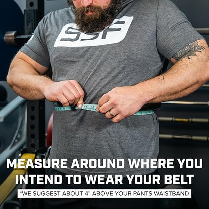 SERIOUS STEEL FITNESS Leather Weight Lifting Belt | Powerlifting, Weightlifting & Exercise Belt | 4" Wide & 10mm Thick