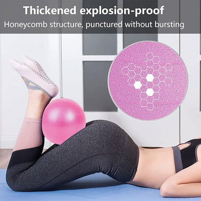 Small Exercise Ball 9 inch Pilates Ball Mini Yoga Ball Anti Burst Balance Physical Therapy Balls