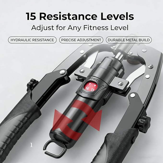 Aznolt Muscle Trainer & Ab Roller - All-in-One Home Gym Equipment with Adjustable Resistance, Non-Slip Grip for Strength Training, Toning & Core Workout