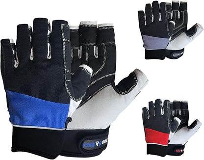 MRX Sailing Gloves for Men & Women 3/4 Finger Grip Great for Sailing, Yachting, Paddling, Kayaking, Fishing, Dinghying Water Sports