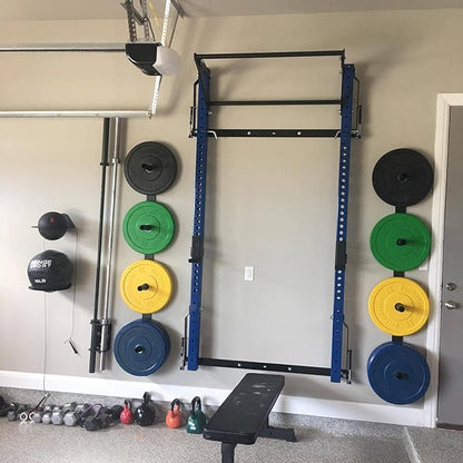 PRx Performance Profile® PRO Squat Rack 3x3 with Kipping or Multi-Grip Pull Up Bar, 89" or 95" Uprights As Seen On Shark Tank Wall Mounted Home Garage Gym Exercise System