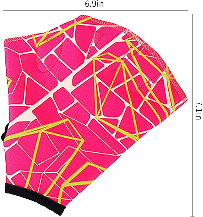 1 Pair Swimming Gloves Aquatic Fitness Water Resistance Gloves Webbed Gloves for Swimming Training Webbed Gloves Water Exercise Equipment for Pools Swim Gloves for Women