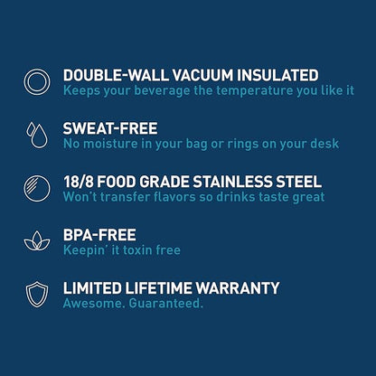 Takeya Actives Stainless Steel Water Bottle, Insulated Spout Lid, Keeps Drinks Cold 24 Hrs, Leakproof, Durable, Dishwasher Safe, Ideal for Gym, Travel, Fits Most Cup Holders, 24 oz/Lilac