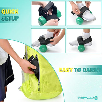 Dumbbell Foot Attachment, Tibialis Trainer, Adjustable Ankle Weights, Ankle Straps for Weight Lifting, Leg Workouts at Home for Hip Flexors, Shin Splint, Hamstring Curls, Leg extensions