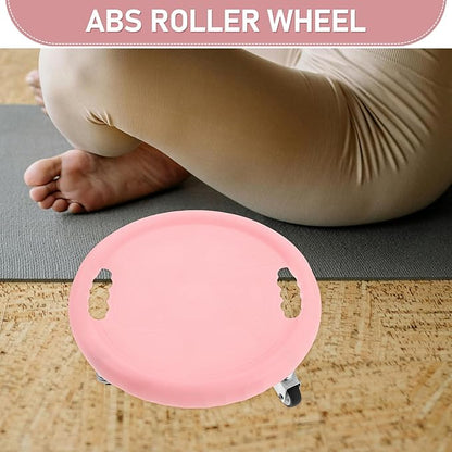 Abdominal Roller Wheel and Fitness Sliders Set with Knee Pad, Rose Core Strength Trainer for Home Exercise, Silent Smooth-glide Abdominal Workout Equipment for Abs and Waist