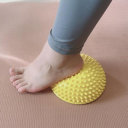 2PCS Hedgehog Balance Pods, Pimples Pilates Ball, Half Spiky Fitness Domes for Adults Sports, Foot Massage, Stability Training, Muscle Balancing Therapy, Motor Skills Yoga Gymnastics Exercise