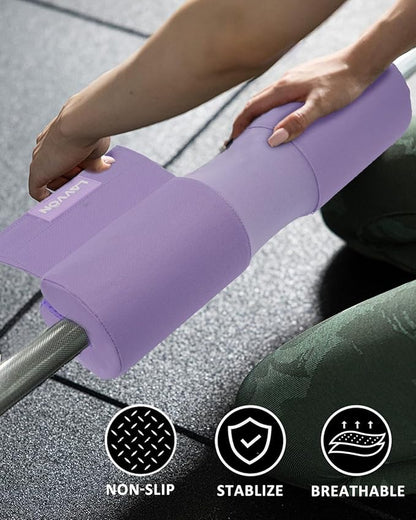Barbell Squat Pad Nylon Padding AntiSlip- Thick Foam Barbell Pad for Squats Cushion, Lunges&Bar Padding for Hip Thrusts - Standard Weight Bar Pad - Provides Cushion to Neck Shoulders Training