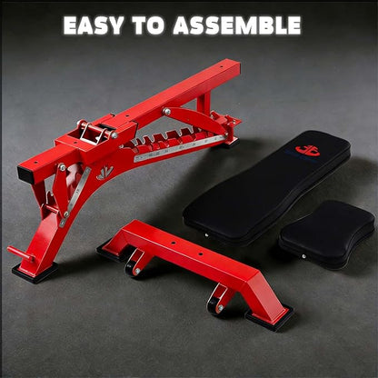 Adjustable Weight Bench 1300 lb Capacity, Foldable Workout Bench with 10 Backrest & 3 Seat Positions, Heavy Duty Home Gym Bench for Incline Decline Flat Dumbbell Training