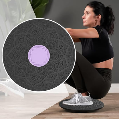Wobble Board Adult,Standing Balance With Massage Points, 360 Degree Rotation, Workout Core Trainer For Home Gym Yoga Training