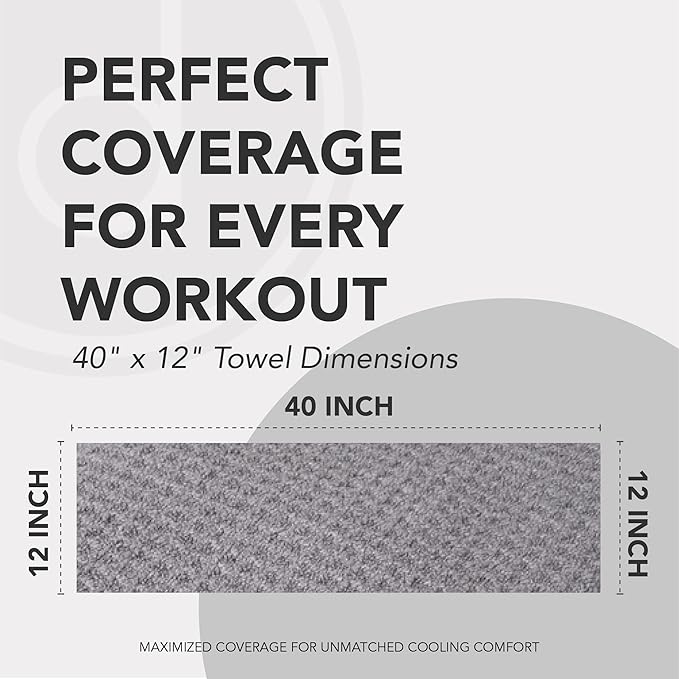 Microfiber Cooling Towels for Neck and Face - 2 Pack 44x16.5” Mesh Quick Dry Gym Towels for Working Out with Waterproof Bag and Carabiner - Sweat Rag for Gym, Sports, Outdoor Activities