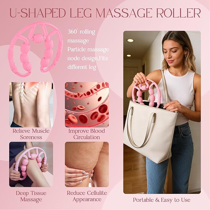 Pilates Kit 14PCS for Women, Pilates Equipment with Pilates Ring Set, Home Pilates Workout Kit, Mini Exercise Ball, Loop Resistance Bands, Stretch Strap, Massage Roller, Grip Socks