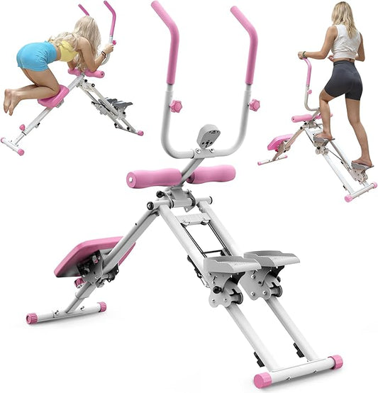 KINMAC 2 in 1 Stair Stepper & Ab Workout Machine - Multi-Function Trainer-Upgrade High-Efficiency Stairmaster & Ab Trainer Machine Full-Body Exercise Equipment for Home Gym Exercise