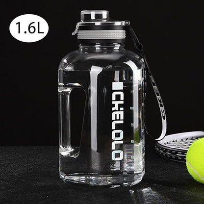 75 Oz Gym Water Bottle, Bpa Free Clear Plastic Water Bottle with Time Marker,Wide Mouth Reusable Large Plastic Water Bottles for Gym Home Hiking Outdoors Workout Camping Sports Travel