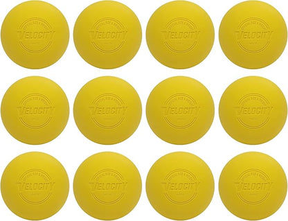Velocity Lacrosse Balls - 1, 2, 3, 6, 12, 18, 24, 36, 60 and 120 Packs - for Practice, Official NFHS and College Approved Size