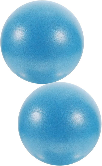2pcs Small Pilates Yoga Ball 10 Inch PVC Balance Ball for Core Training Home Workout Physical Therapy and Flexibility Exercise
